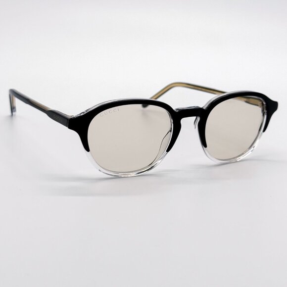 NEW GUCCI SUNGLASSES MEN ROUND BLACK GUCCI GG1212S 002 - Picture 12 of 15